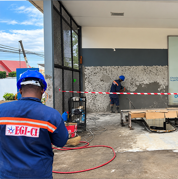 Chantier de construction moderne